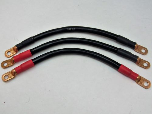 Solar Interconnect cable, 2/0 MTW, 5/16 copper lug, 10 inch