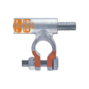 Battery Terminal - Top Post - Right Elbow w/ Stud - Negative 2/0 Ga