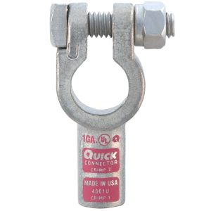 Battery Terminals - Straight Top Post - 1 Ga