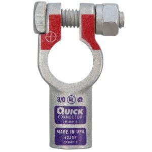 Battery Terminals - Straight Top Post - 3/0 Ga