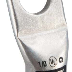 Heavy Duty Lug with 45 degree bend - 1/0 (one-aught)
