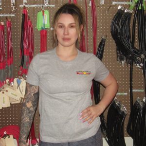 Custom Battery Cables womens tee shirt