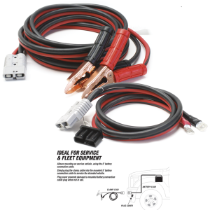 Booster Cables 2 Gauge 30 Foot with Disconnect and Cover