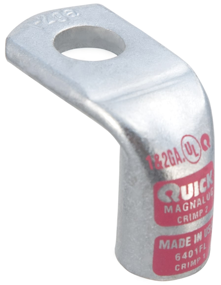 Heavy Duty Lug with 90 degree bend 1-2 (1 or 2)  Gauge